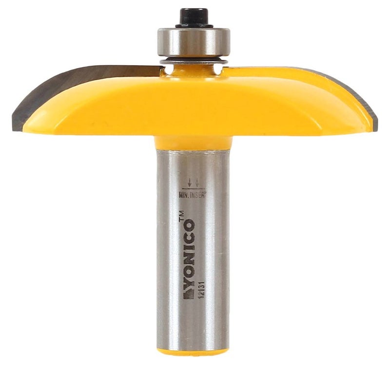 YONICO Router Bits Raised Panel 2-1/2-Inch Diameter Cove 1/2-Inch Shank 12131